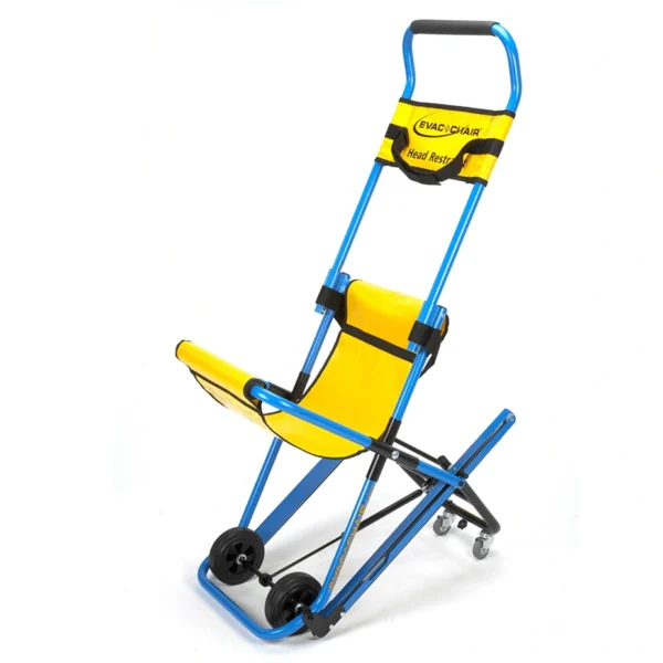Deze evac chair is een veilige en efficiënte optie, wanneer gebruik van de lift niet mogelijk is.