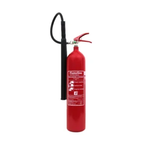 Deze 5kg CO2 brandblusser is effectief tegen diverse brandklassen en laat geen reststoffen achter.