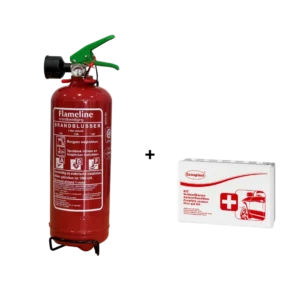 Combi-deal: Schuimblusser + gratis auto verbanddoos