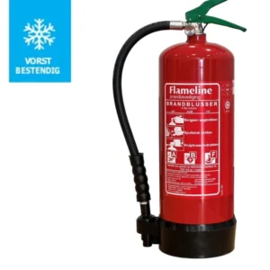 De 6 Liter ABF Vorstvrije schuimblusser is effectief tegen vaste stoffen en vloeistoffen.
