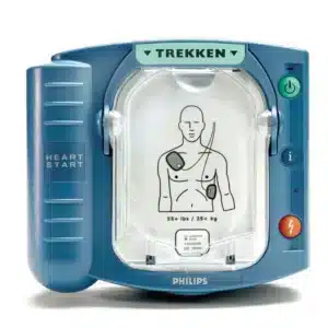 De philips HeartStart HS-1 AED.
