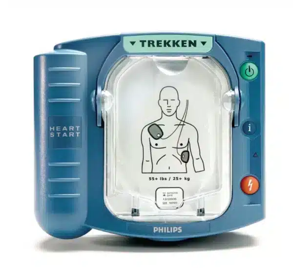 De philips HeartStart HS-1 AED.
